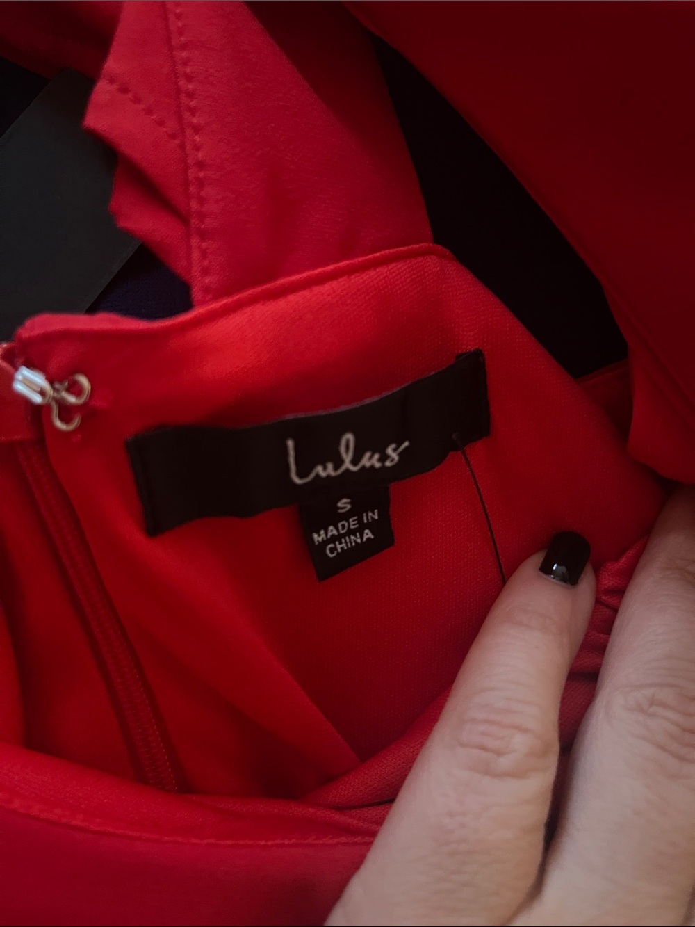 Lulu's Red Ruffle V-Neck Mini Dress - Picture 5 of 6